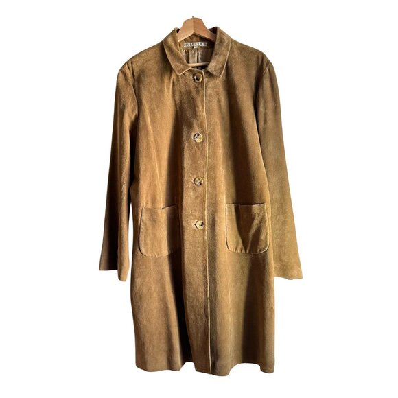Maxfield Parrish Suede Leather Trenchcoat